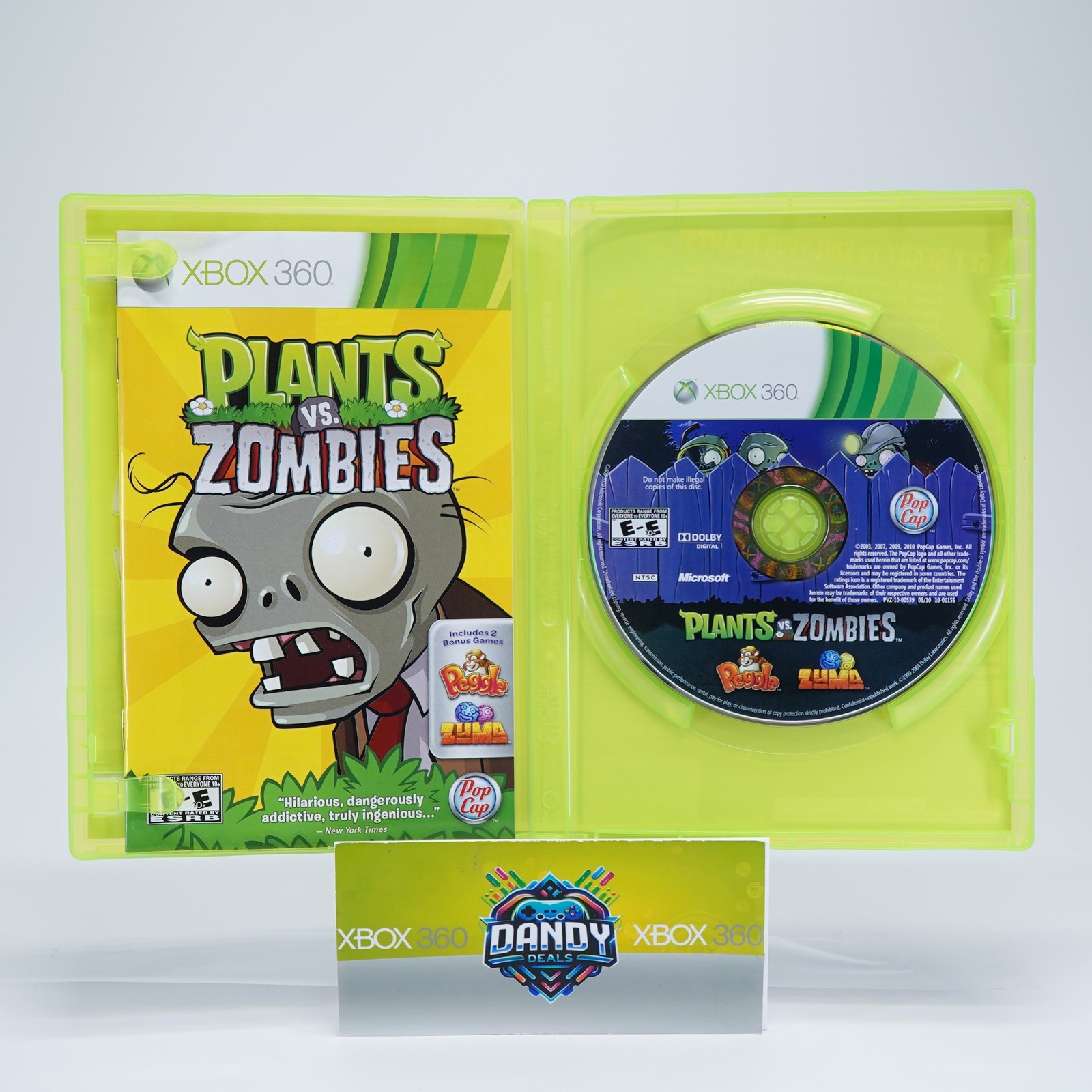 Plants vs. Zombies CIB W/ Manual – Xbox 360