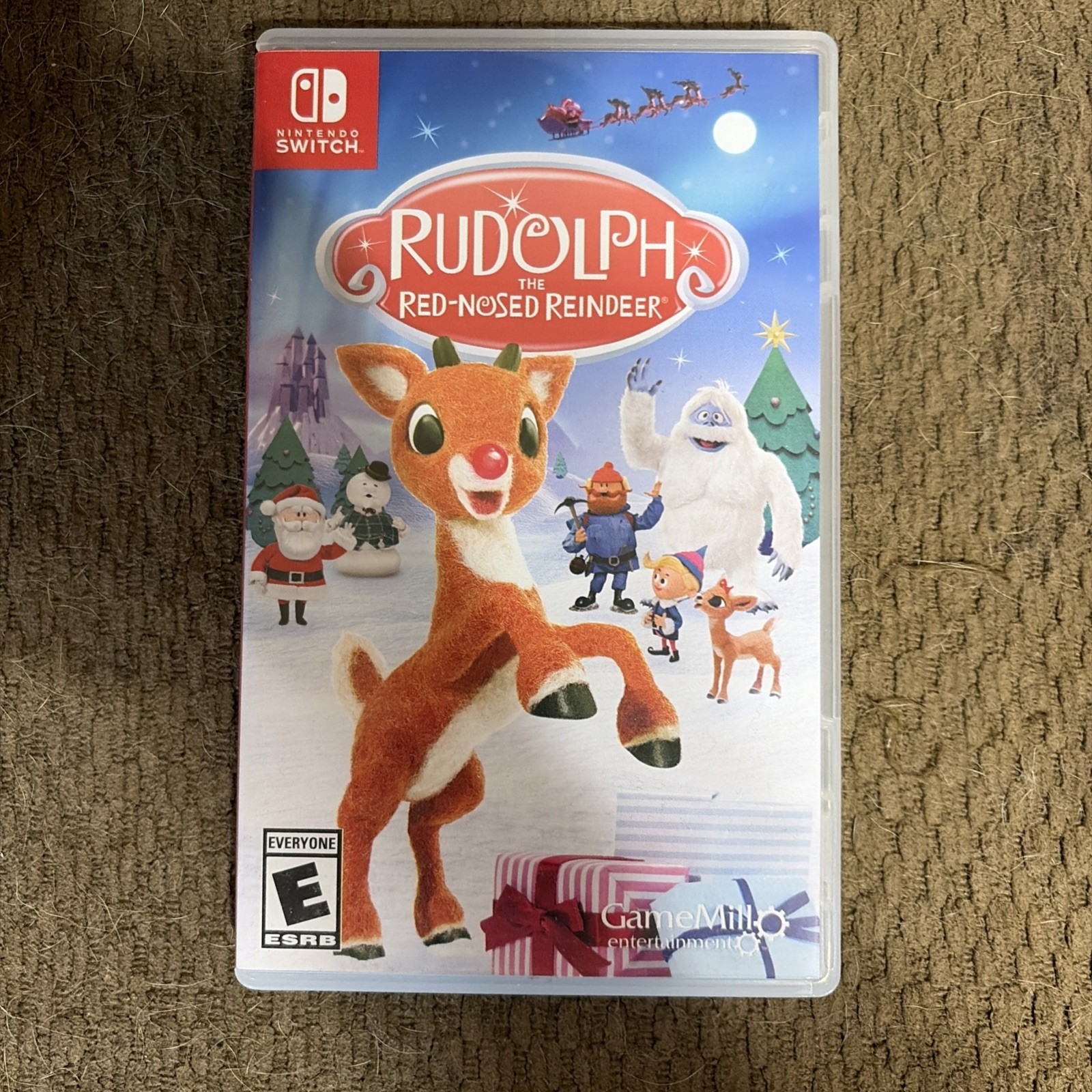 Nintendo Switch with Blue & Red Joy-Con 2 Games Rudolf Grinch