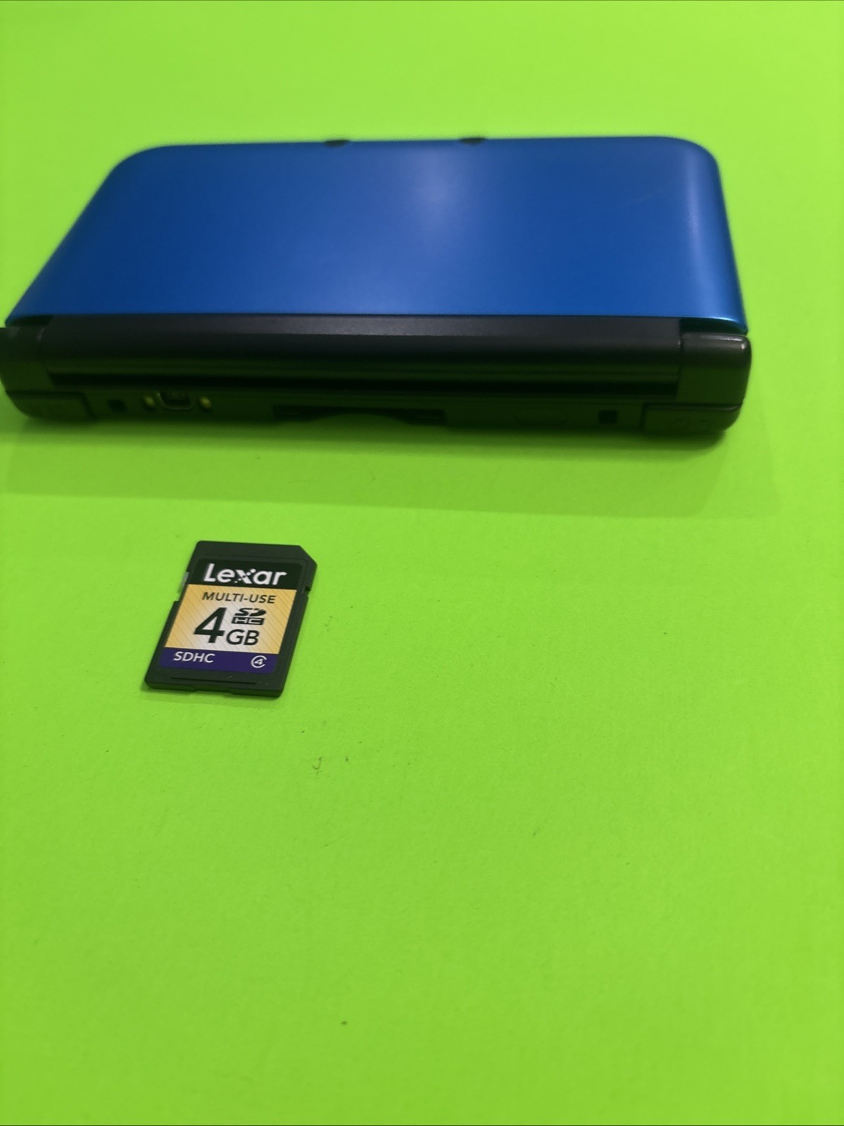 Official Nintendo 3DS XL Blue Tested Working Crack in D-Pad OEM Charger
