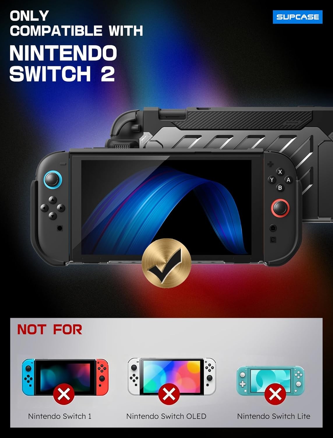 SUPCASE UBPro for Nintendo Switch 2 Military Protection Dockable Integrated Case