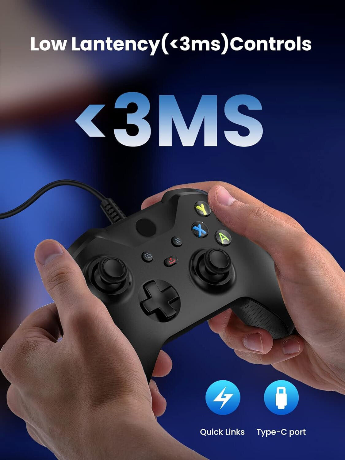 Wired USB-C Gaming Controller for iPad pro air mini Apple Arcade & Cloud Gaming