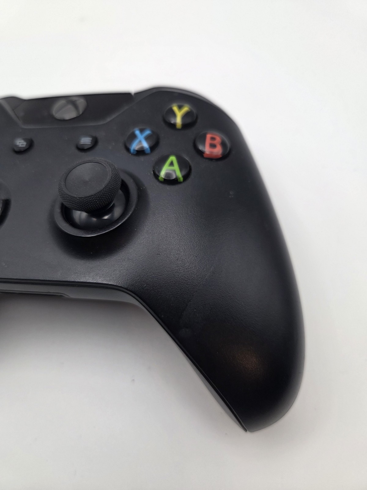 Black Xbox One 1537 Controller – Tested – No Drift – Grey OEM Battery Cover