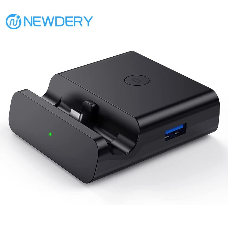 NEWDERY For Nintendo Switch Docking Station Stand Charging Dock 4K TV HDMI Adapt