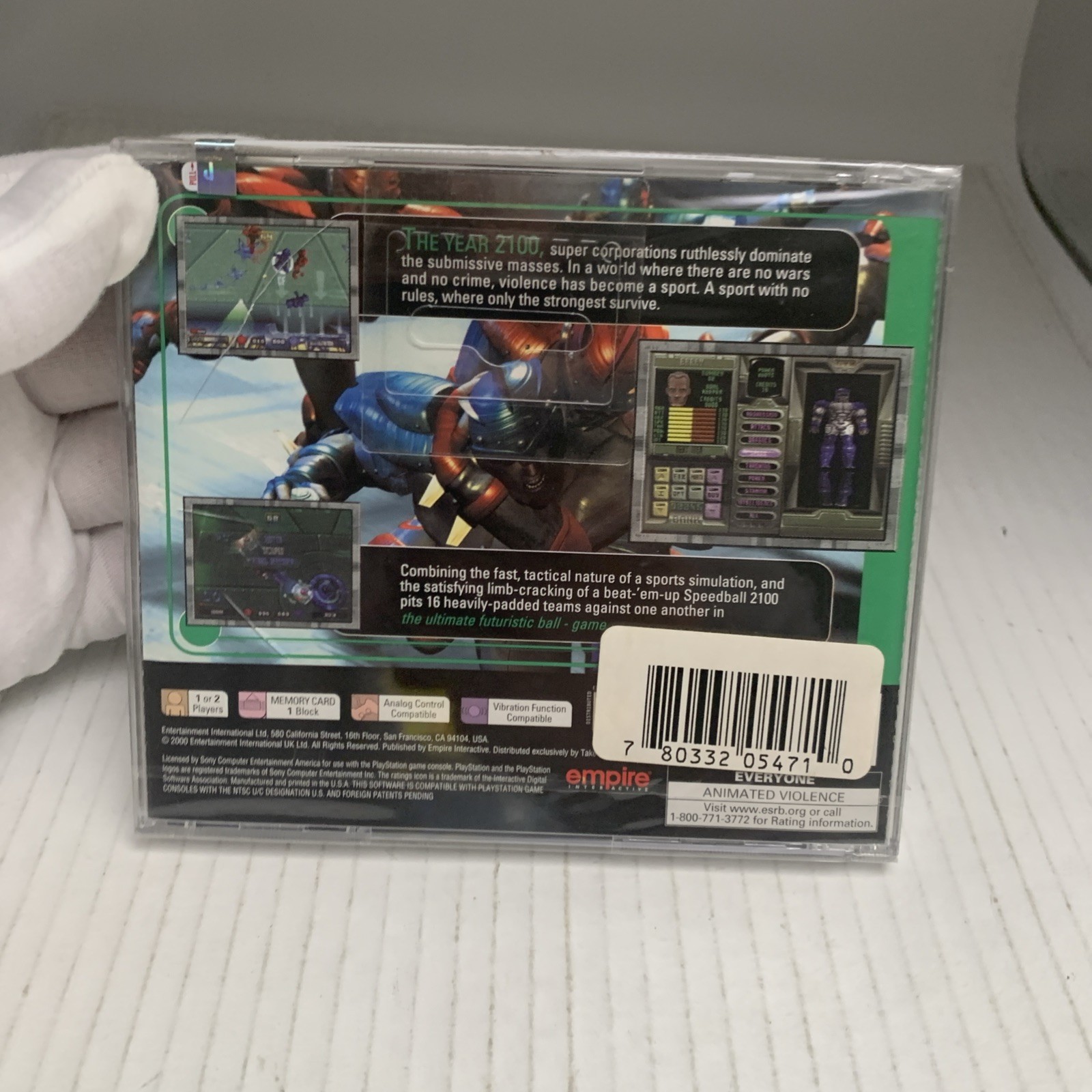 Speedball 2100 (Sony PlayStation 1, 2000) Factory Sealed See Pics & Store Rare
