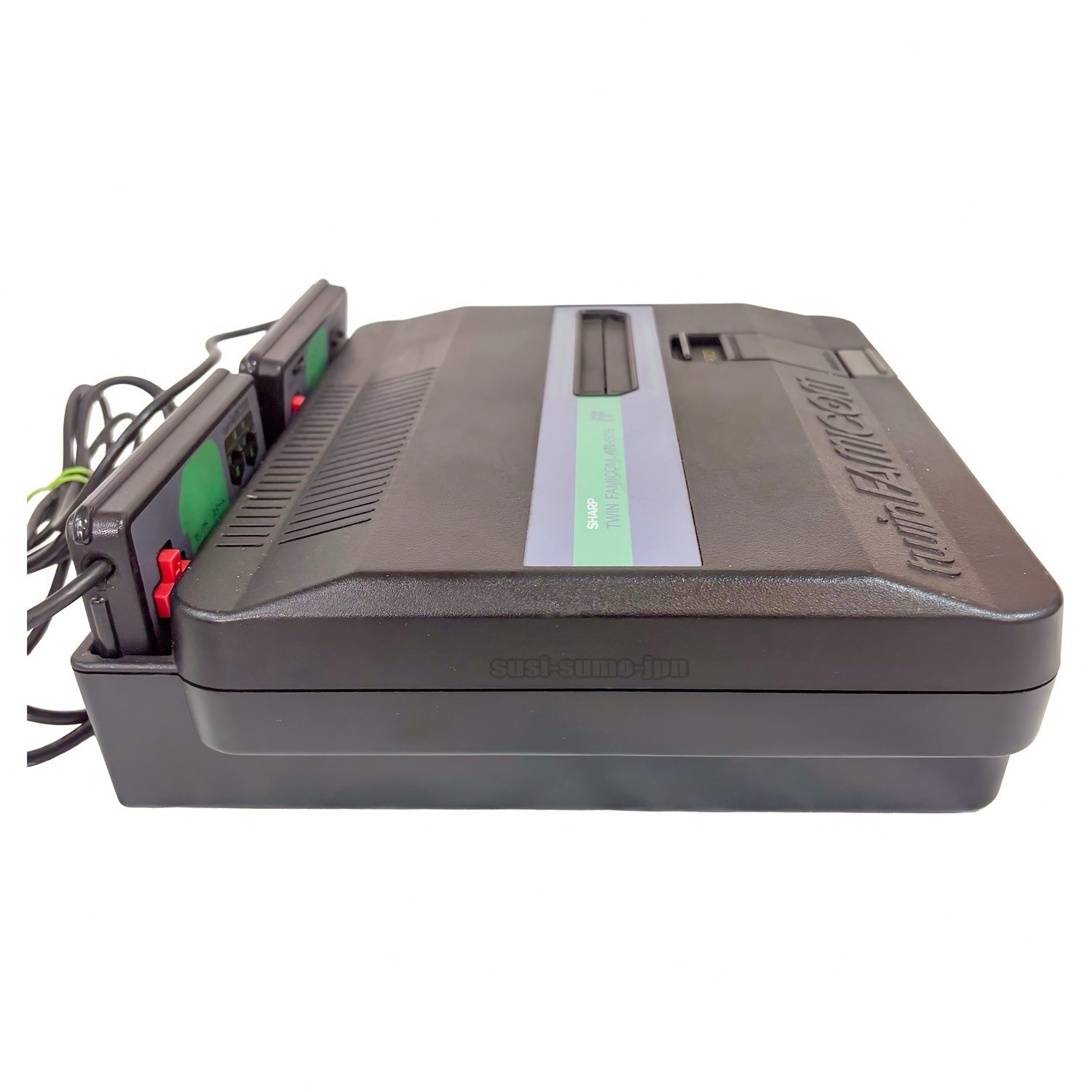 Sharp Twin Famicom Console Black AN-505-BK New Belt Replaced Tested Console Only