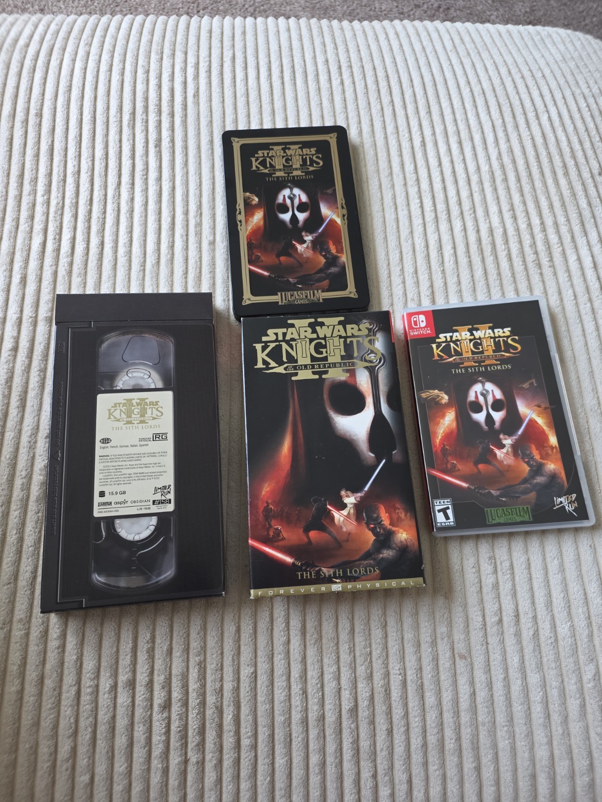 Star Wars: KOTOR 2 The Sith Lords Nintendo Switch VHS Edition LRG