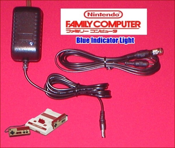 AC Adapter W/LED + 6Ft AV Cable + RF TV Adapter for the Japanese Famicom NEW