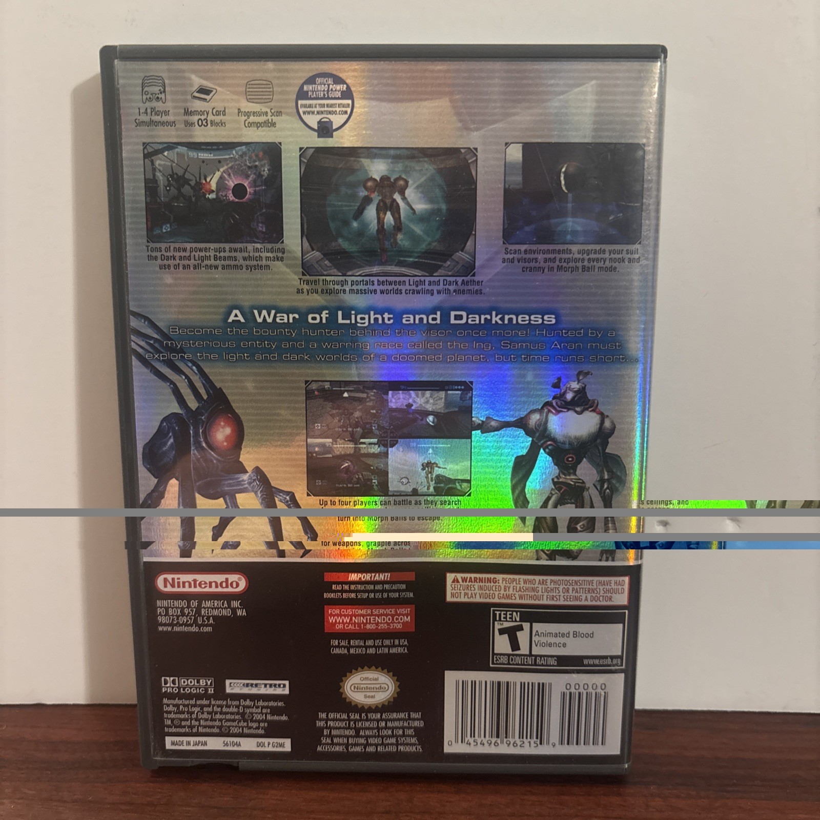 Metroid Prime 2: Echoes (GameCube, 2004) all booklets included