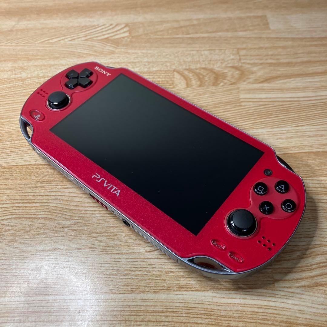 Near Mint SONY PlayStation Vita Wi-Fi Model Cosmic Red Limited Edition PCH-1000