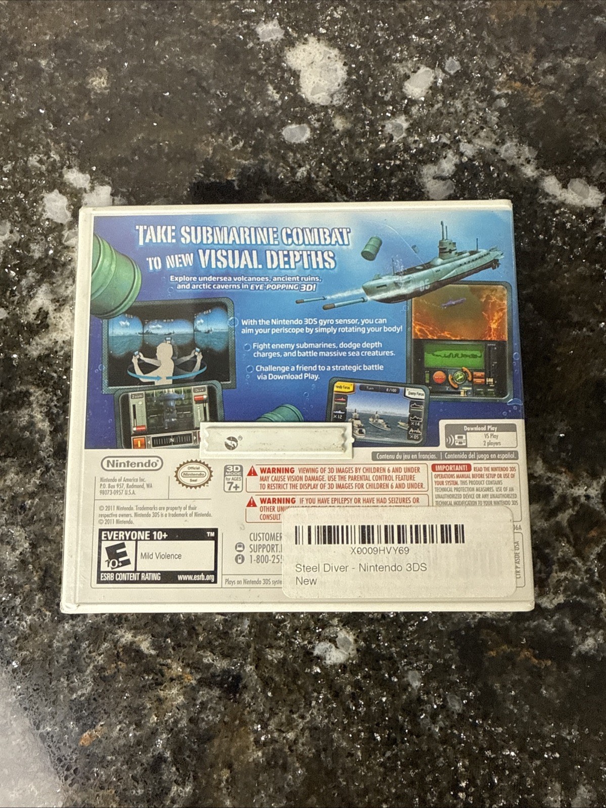 Steel Diver (Nintendo 3DS, 2011) BRAND NEW FACTORY SEALED!! Steeldiver