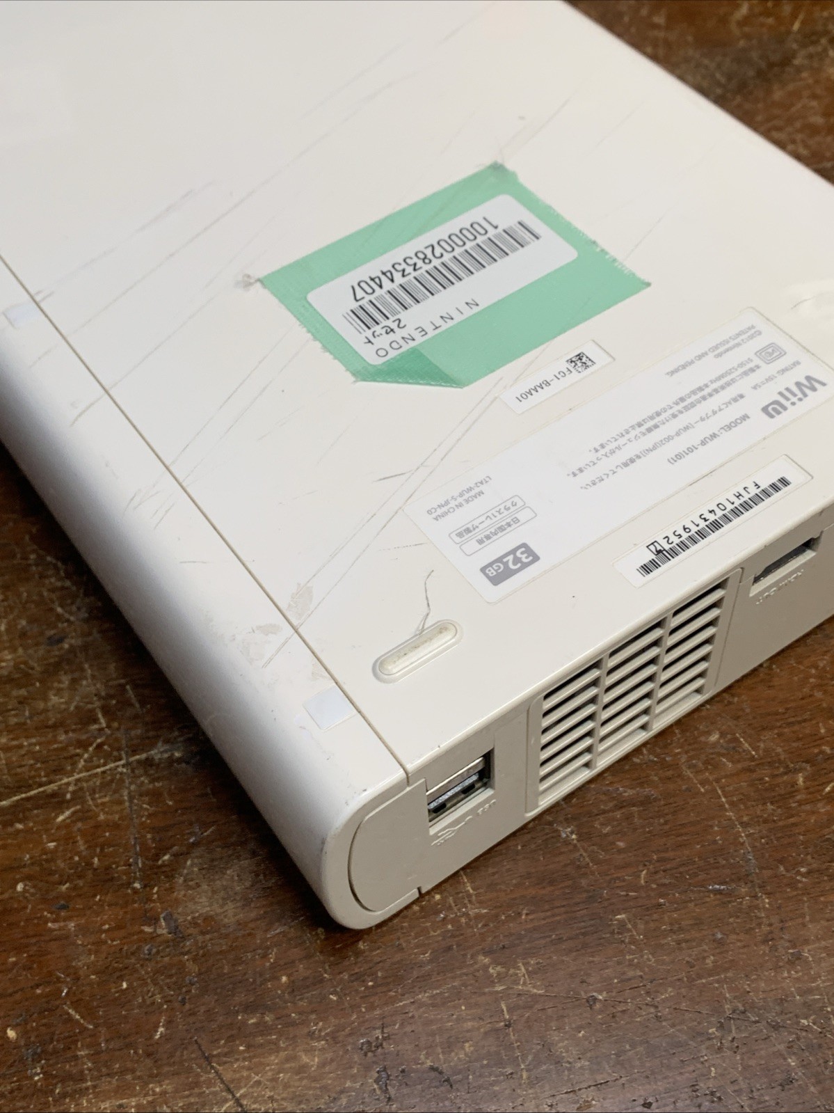 Nintendo Wii U WUP-001 32GB White Console Only – Tested (Japanese JPN Region)