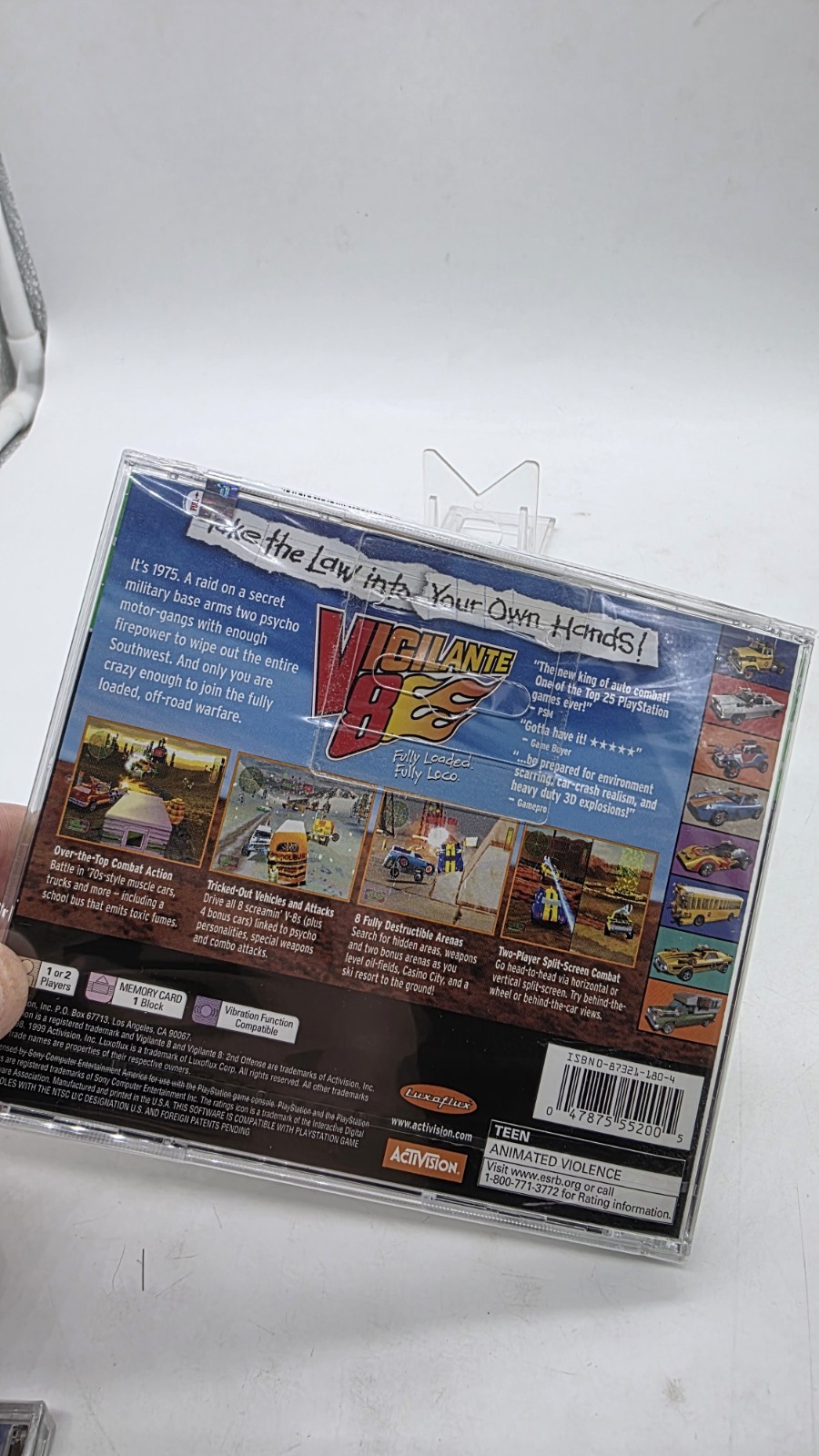 Vigilante 8 PlayStation PS1 Factory Sealed Rare Greatest Hits