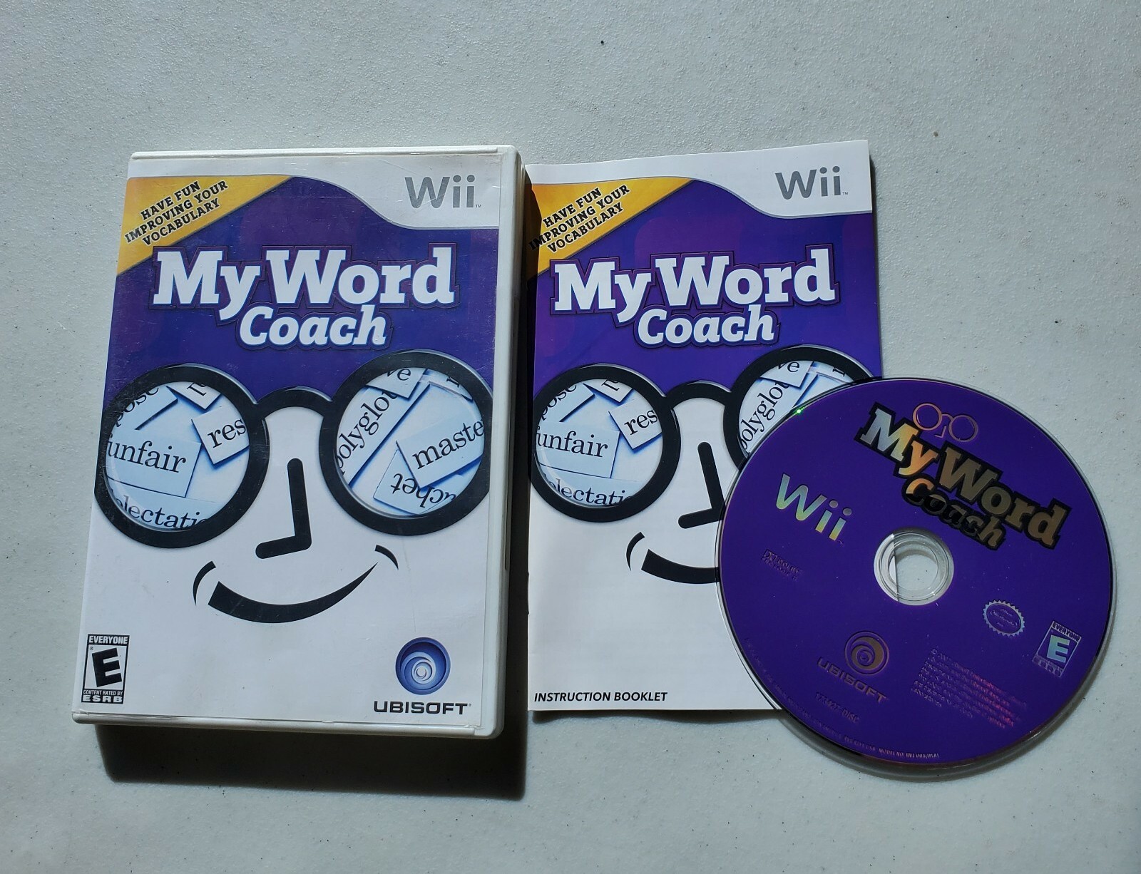 My Word Coach – Nintendo Wii Simulation – Complete w/ Manual – Tested Working