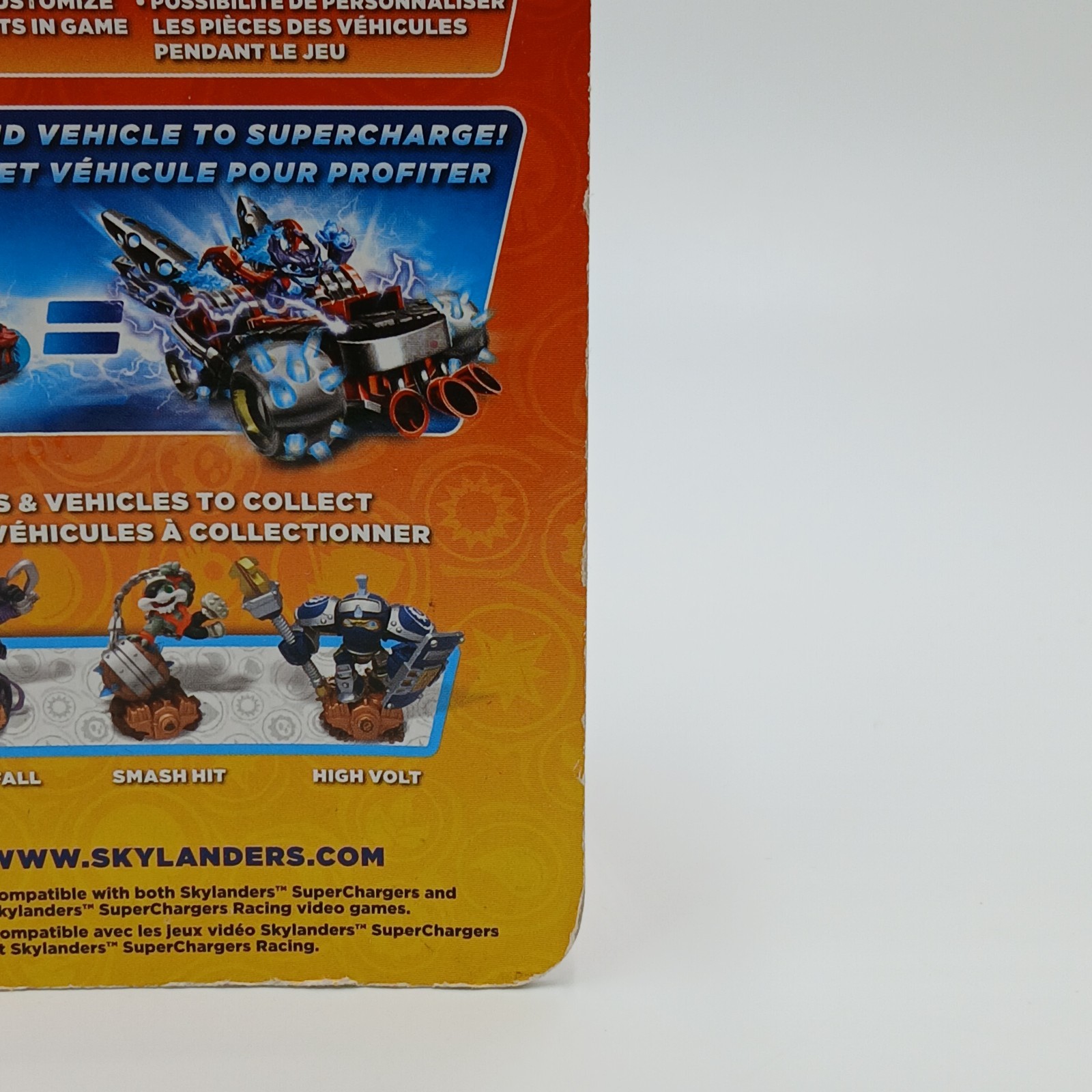 Skylanders Super Chargers High Volt Tech Figure Protect Surge BOX FLAWS READ