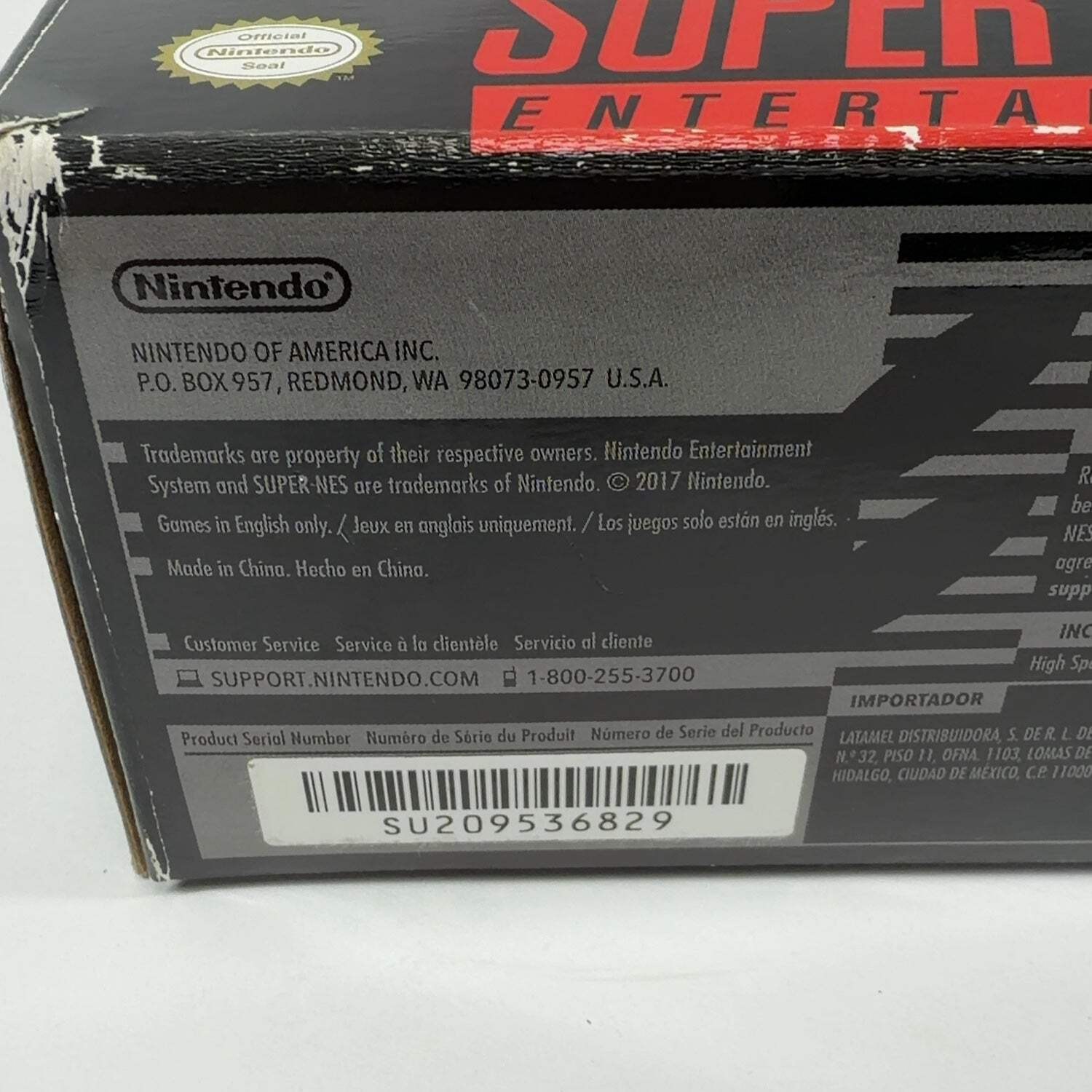 Nintendo SNES Classic Edition Console Gaming System CLV-201 Gray