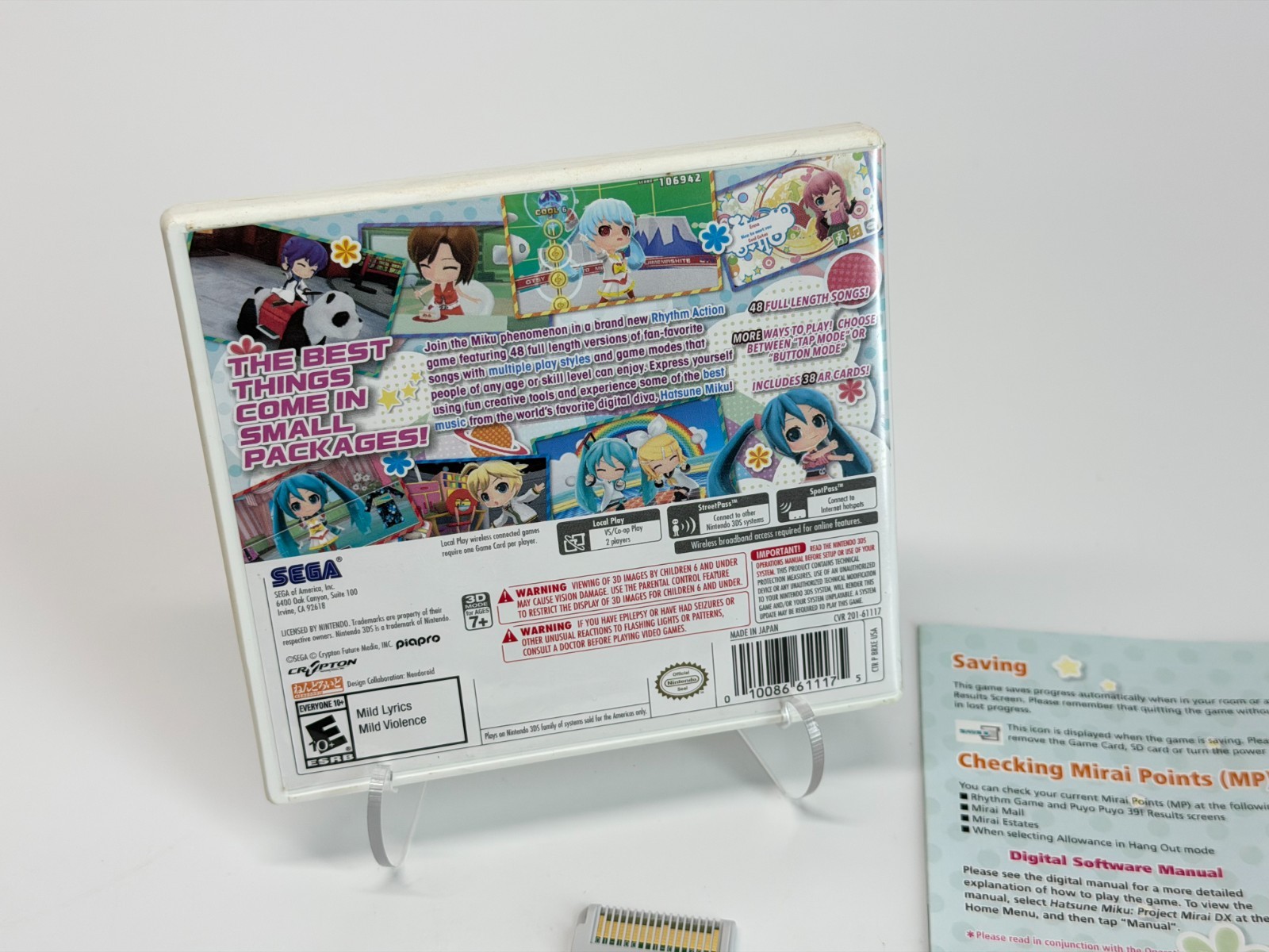 Hatsune Miku: Project Mirai DX (Nintendo 3DS) Complete & Tested