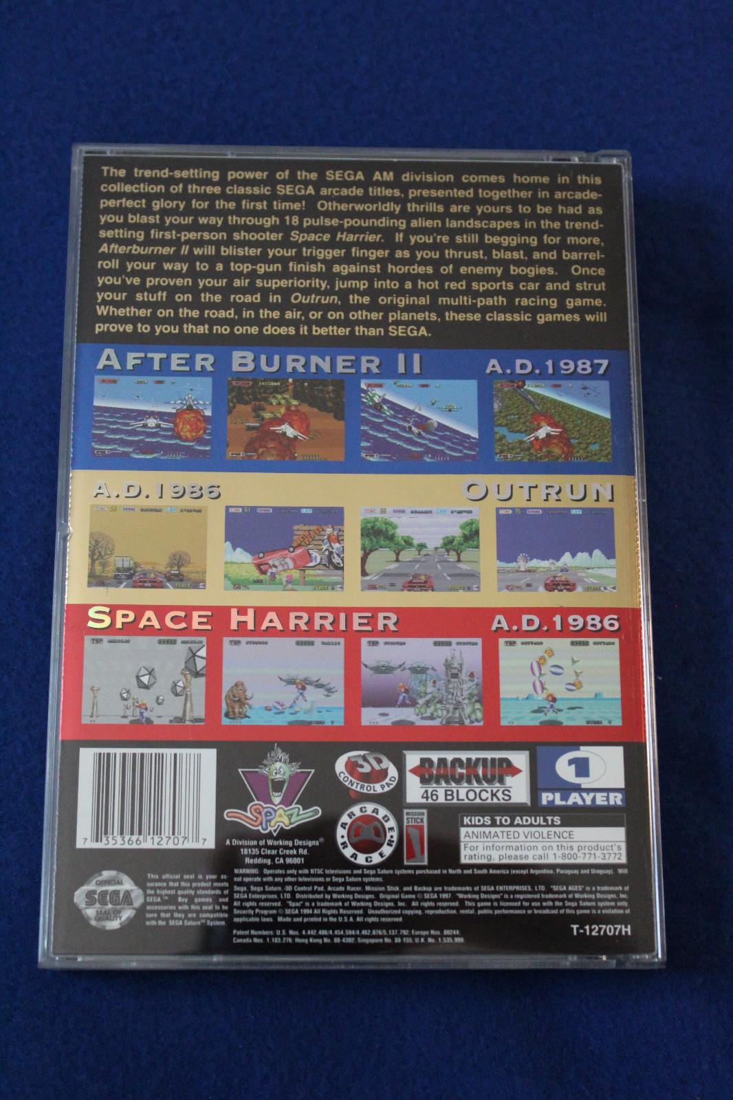 Sega Ages (Sega Saturn, 1997) CIB Complete w/ Manual + Reg Card Tested Excellent