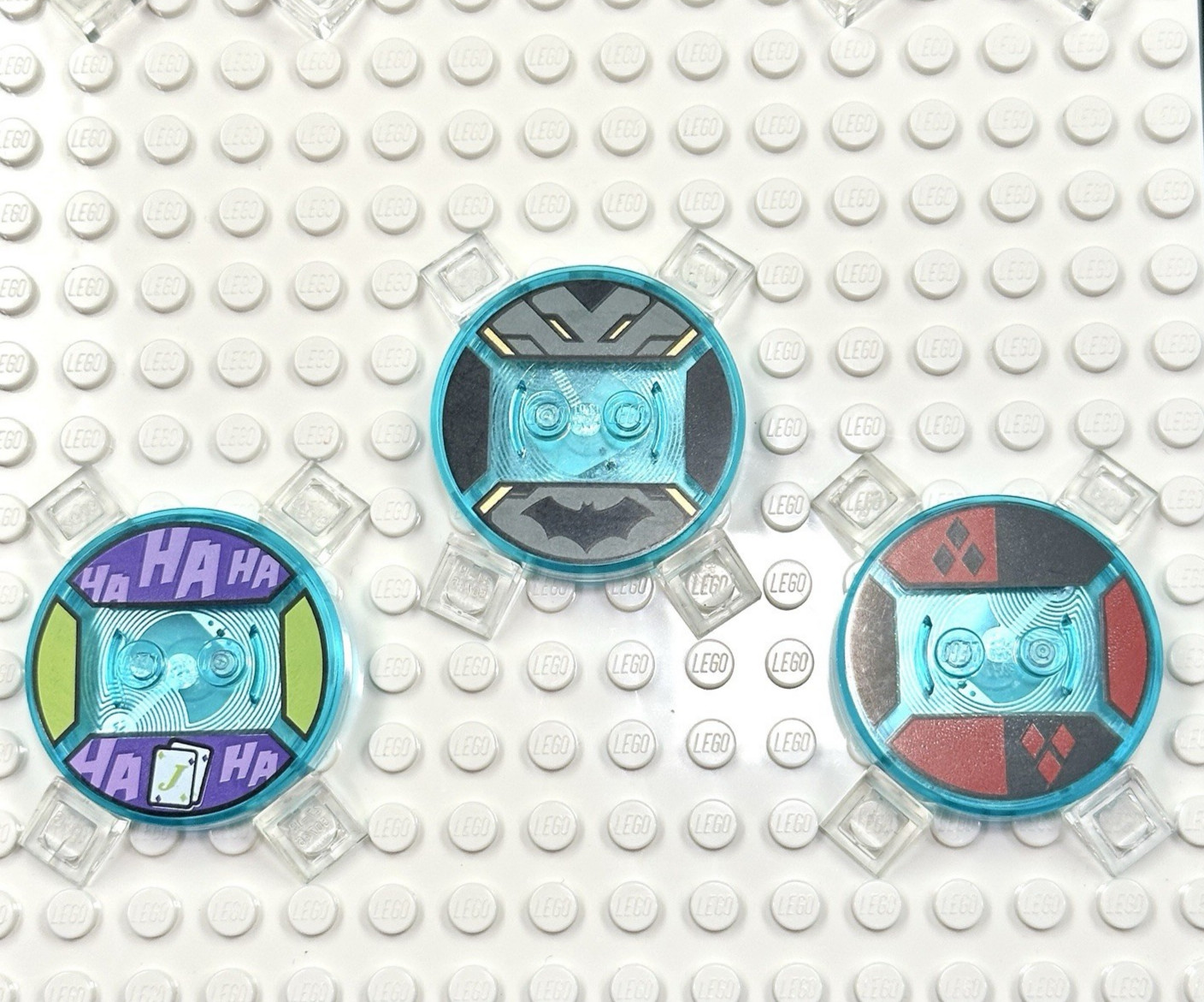 LEGO Dimensions Toy (3) pc Base Disc Tag Only Lot – DC Hero & Villan Themes