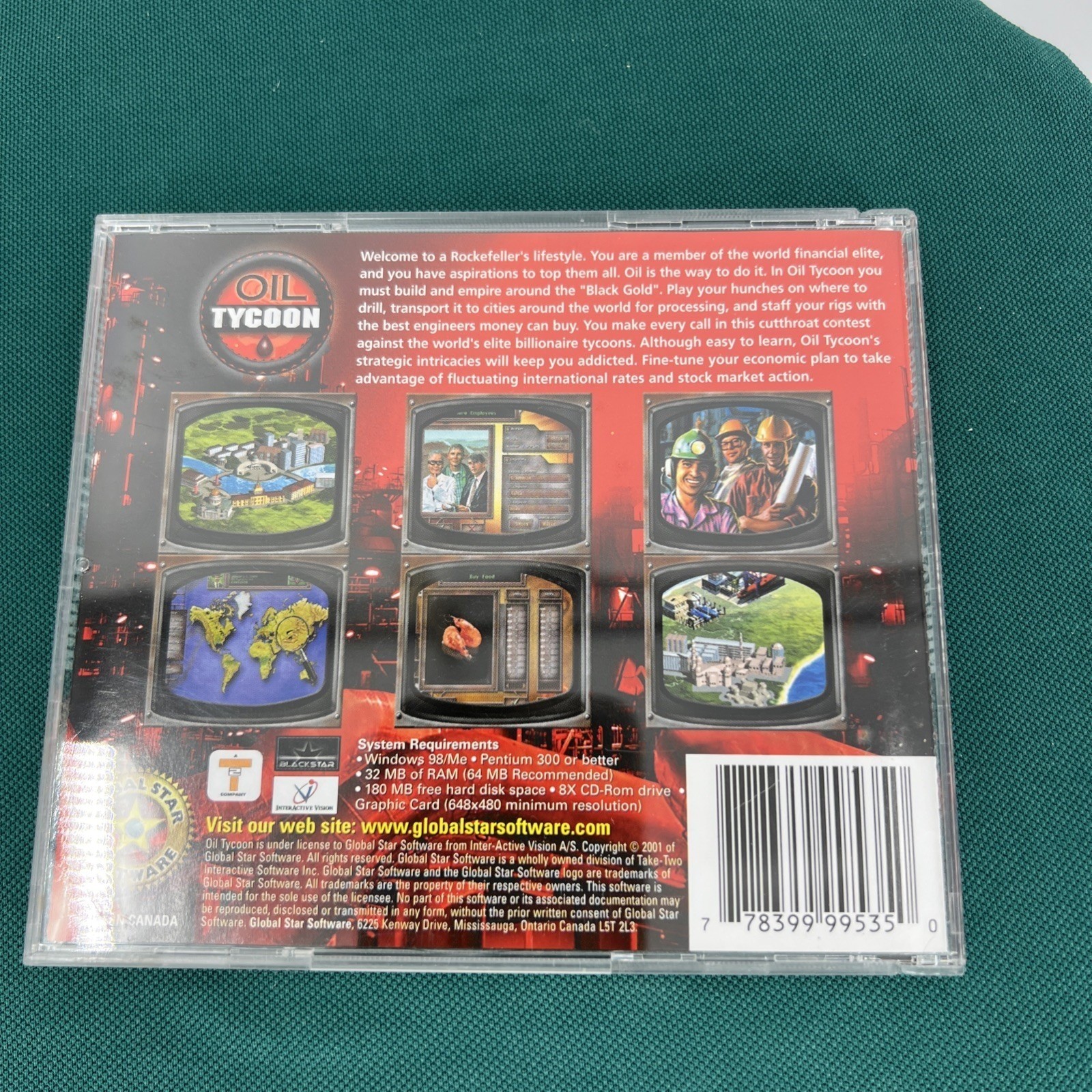 Oil Tycoon PC CD-ROM 2001 Computer Game By Global Star Software