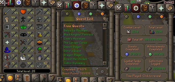 OSRS 2049 TTL MAIN PC MMORPG RuneScape