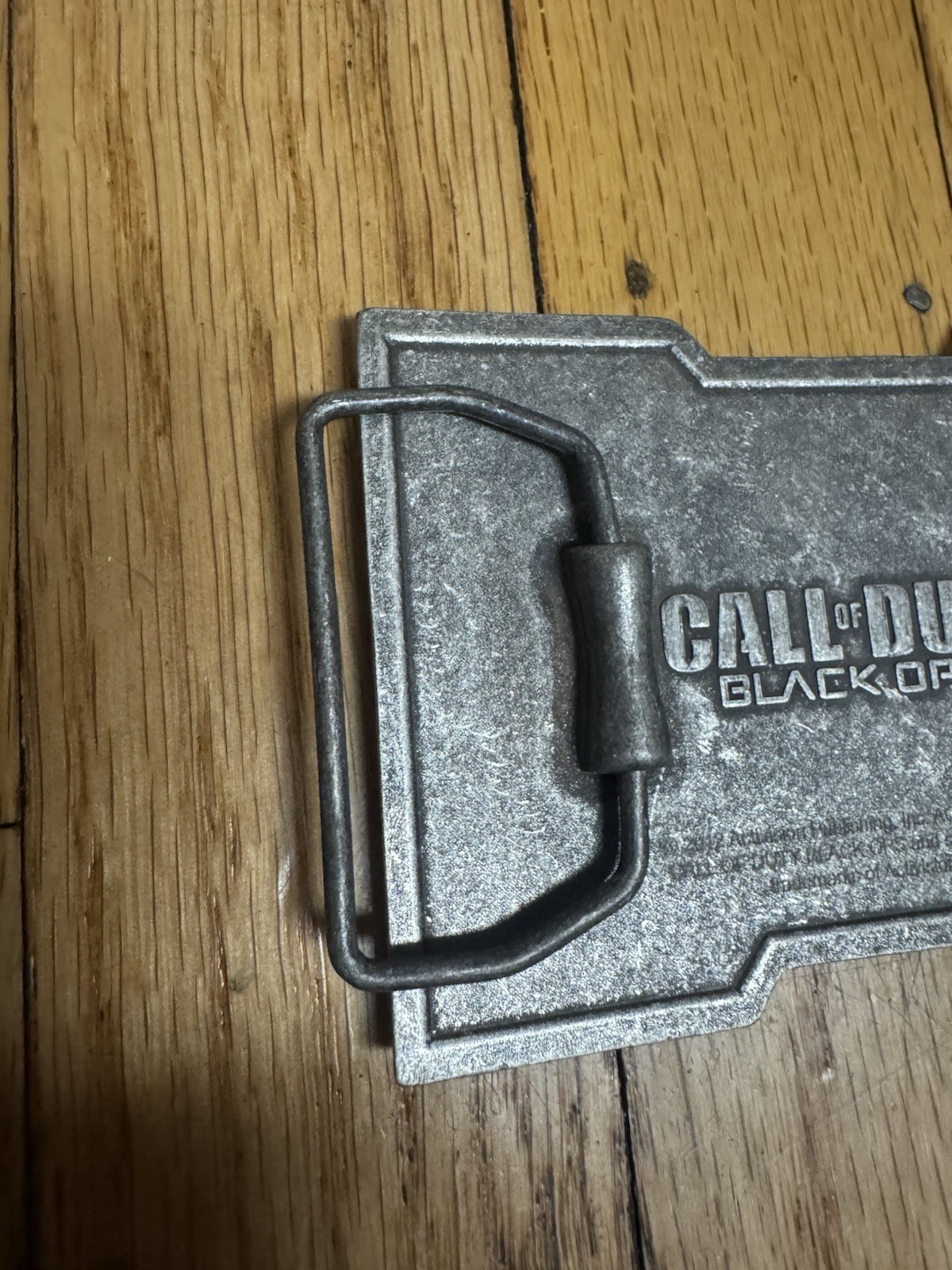 Vtg 2012 Activision Video Game Call of Duty Black Ops II Metal Belt Buckle Promo
