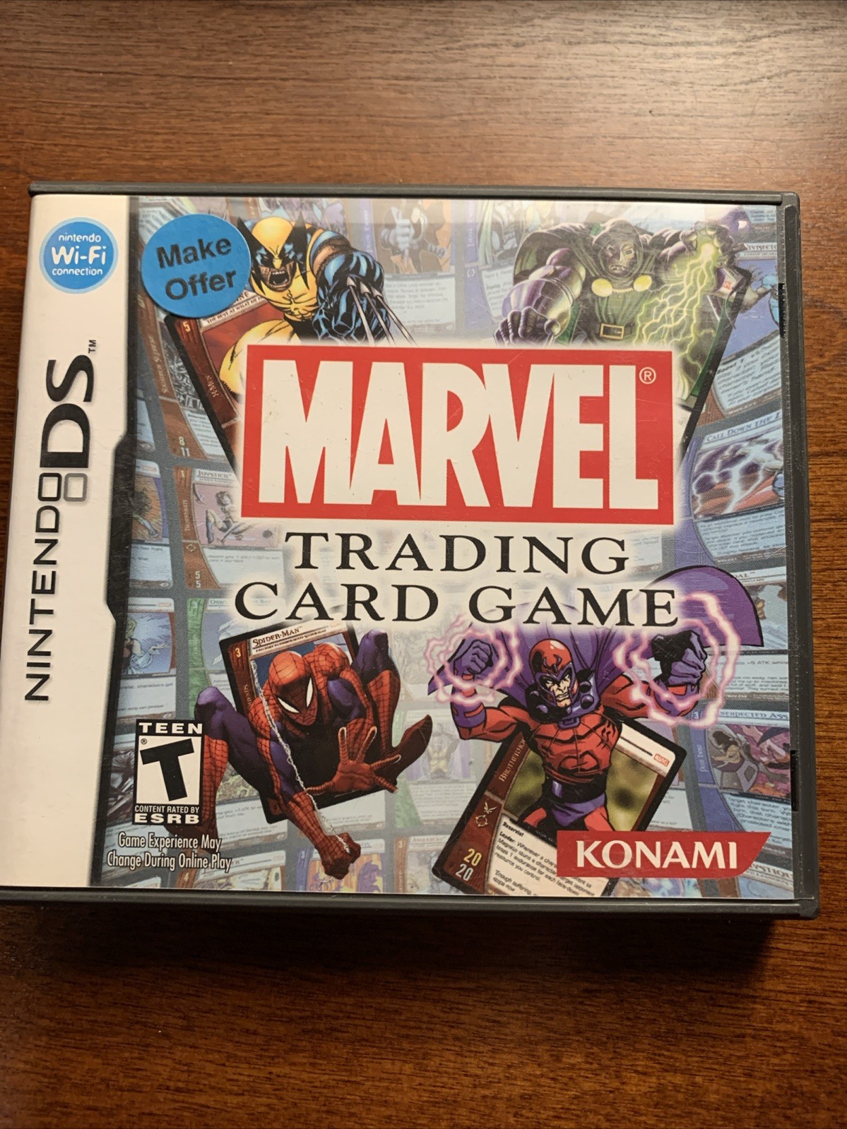 Marvel Trading Card Game (Nintendo DS) Case ONLY No Game / Authentic USA Version