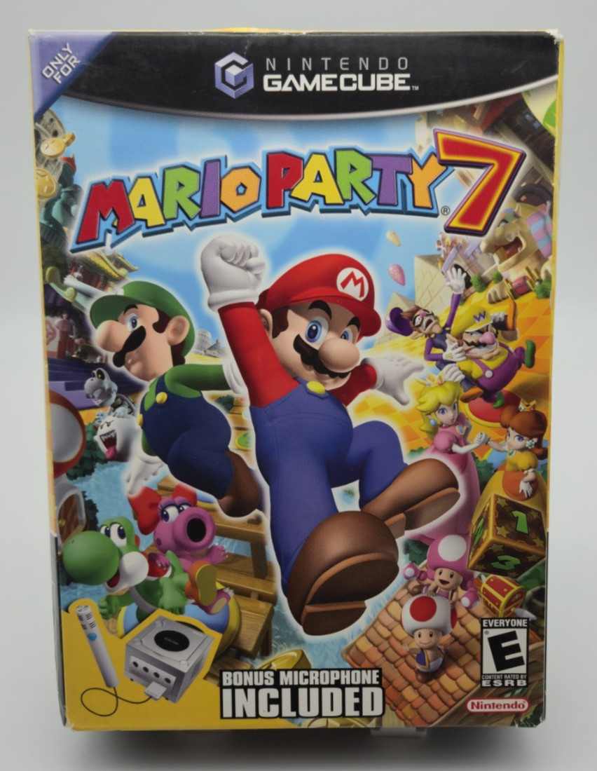 Mario Party 7 GameCube FACTORY SEALED – Bonus Microphone Included – Rare Big Box