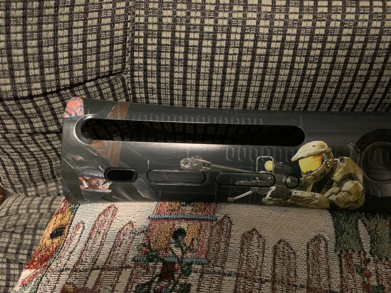 Microsoft Xbox 360 Halo 3 Glossy Black Faceplate with Master Chief Artwork