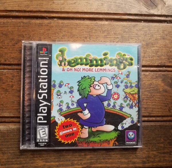 Lemmings & Oh No More Lemmings (Sony PlayStation 1, 1998) Black Label
