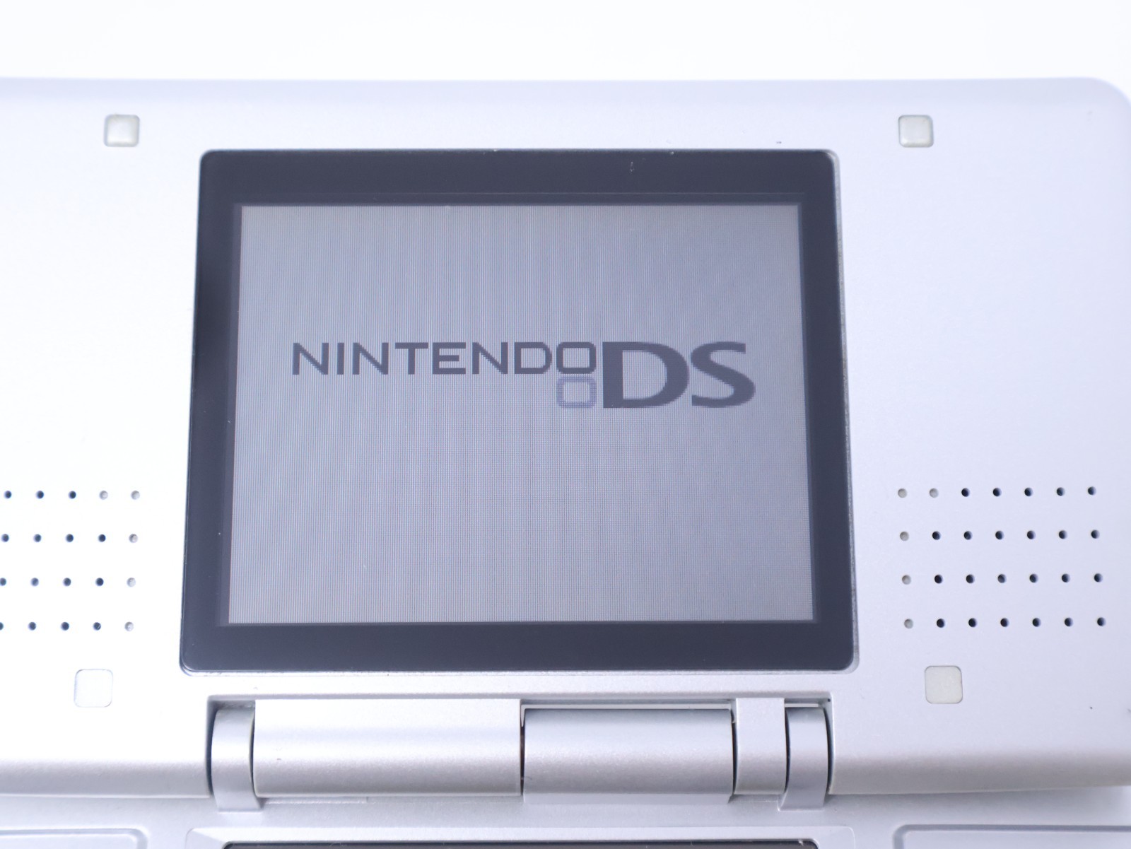Nintendo DS Handheld Console Tested Working Titanium Silver w/ Charger & Stylus