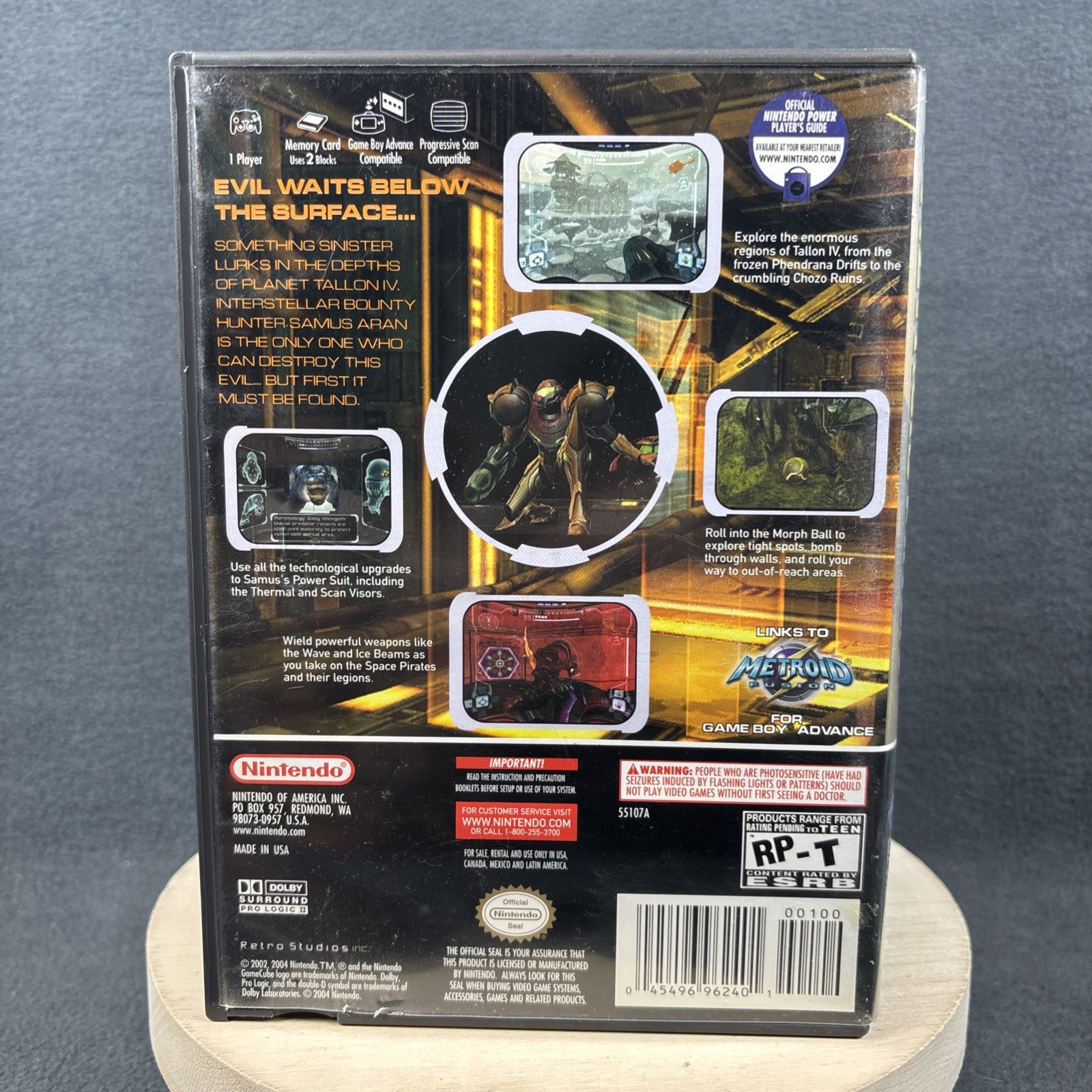 Nintendo GameCube – Metroid Prime [Prime 2: Echoes Bonus Disc] – No Manual