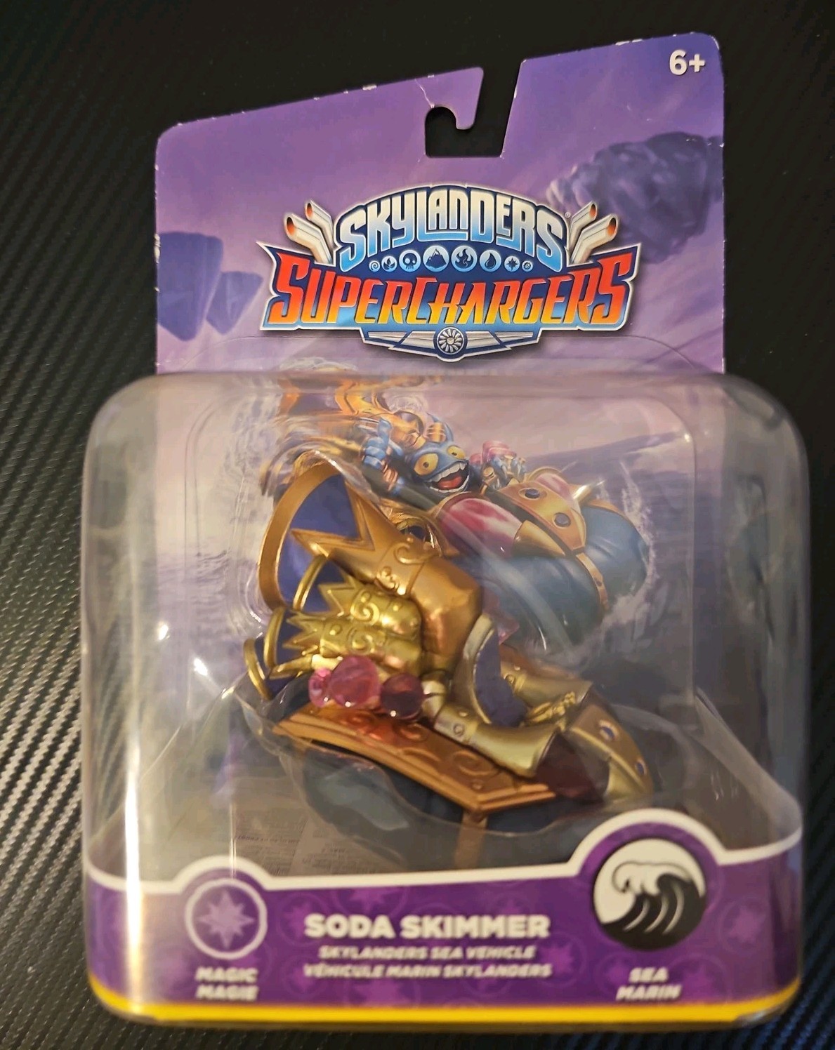 Skylanders Superchargers Soda Skimmer Sea Vehicle Magic Sea Marin Figure Sticker