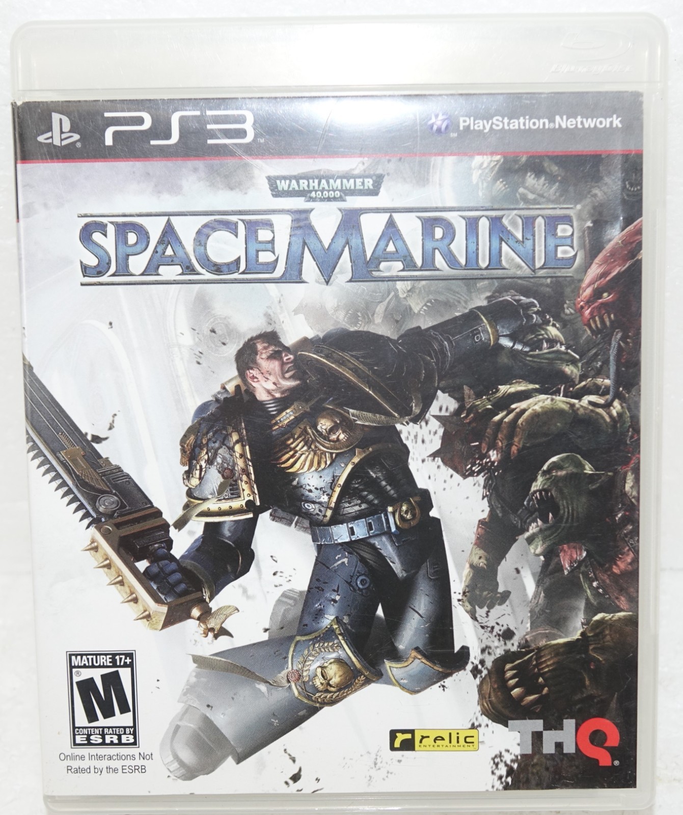 Warhammer 40,000 40K Space Marine Sony PlayStation 3 PS3 Tested and Working