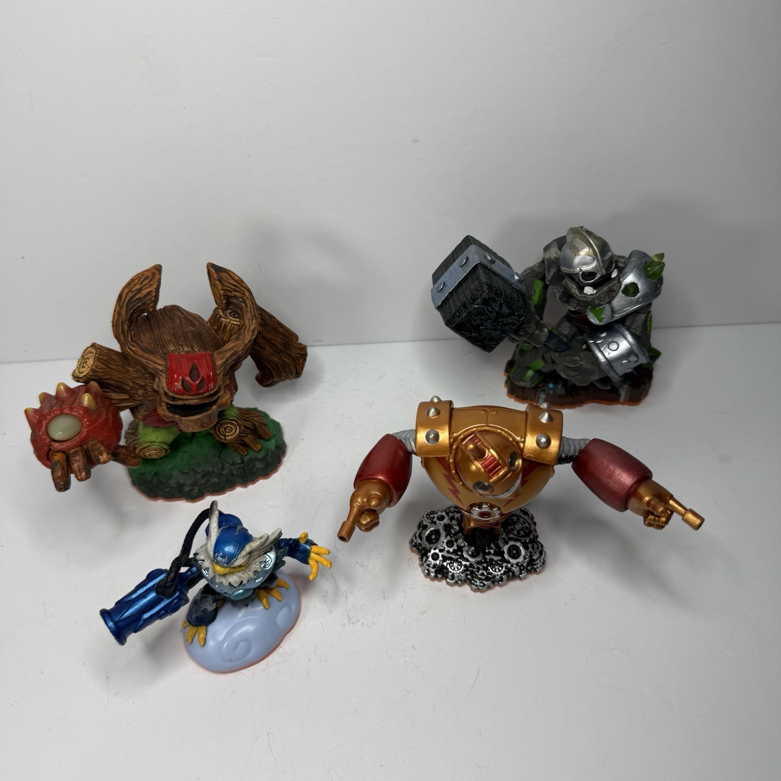 Skylanders Giants Figure Lot Of 4 – Bouncer Jet Vac Crusher Tree Rex