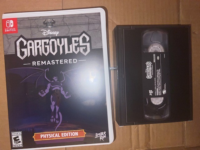 Gargoyles Remastered Nintendo Switch VHS clam shell/VHS packaging only! No Game