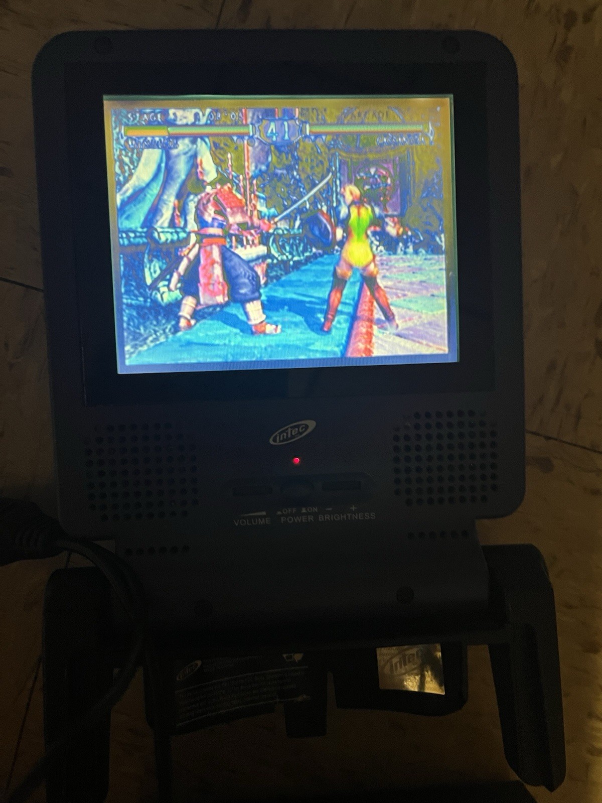 Intec Indigo Portable 5” LCD Screen For Nintendo GameCube Tested Missing Dongle