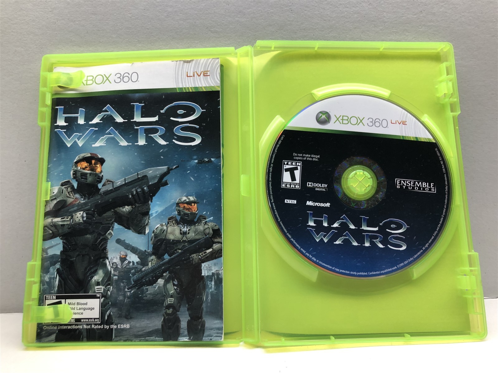 Halo Wars (Xbox 360, 2009) Complete Tested Working – Free Ship