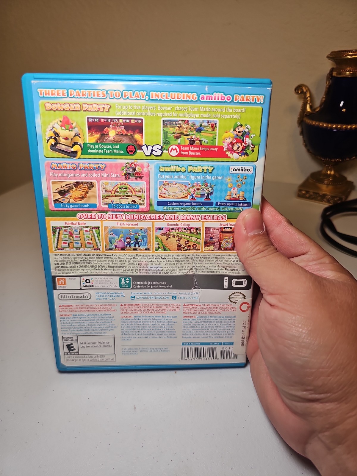 Mario Party 10 (Nintendo Wii U, 2015) Game & Case