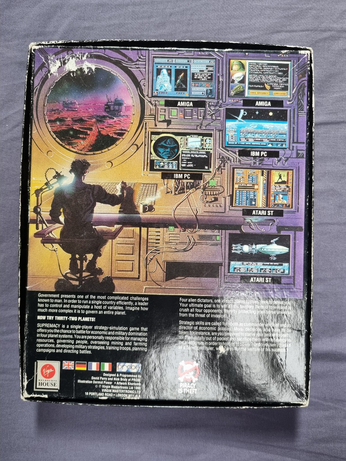 Supremacy: Your Will Be Done PC DOS Big Box 3.5″ CIB Poster Virgin Overlord