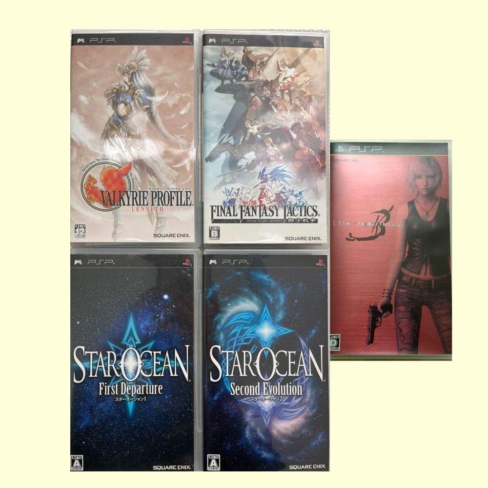 Valkyrie Profile Tactics Ogre STAR OCEAN 1st & 2nd The 3rd Birthday 5 set PSP