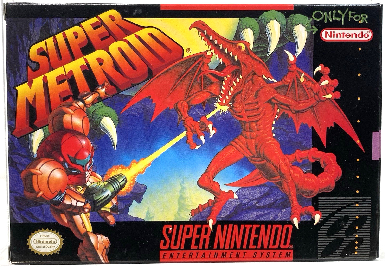 Super Metroid Nintendo SNES New 1994 1st Print VGA Archival Q 85+ Qualified