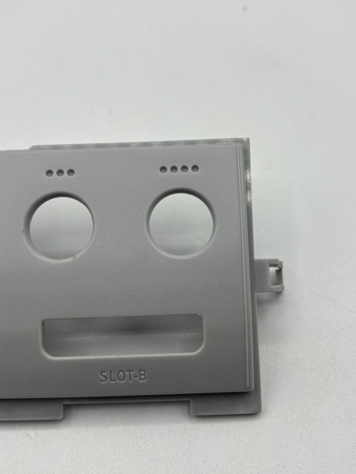 Nintendo Gamecube Controller Port Faceplate Cover Grey NO YELLOWING New
