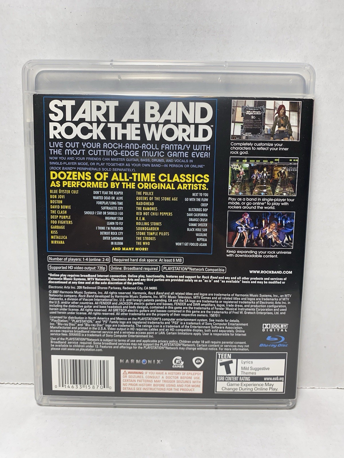 Rock Band 2 PS3 PlayStation 3 No Manual Refurbished – 1 Year Warranty