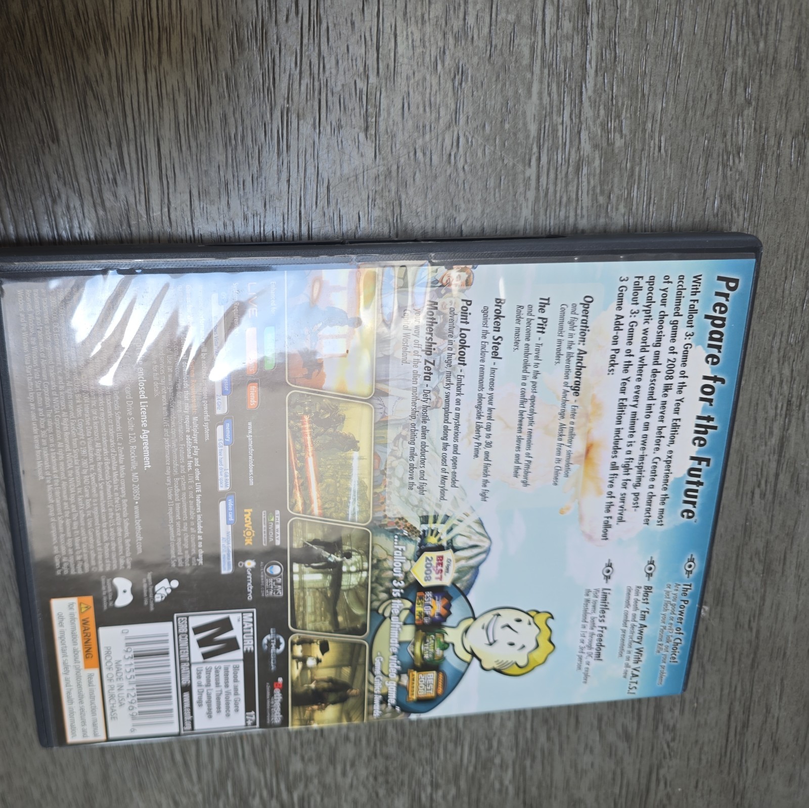 Fallout 3: GAME OF THE YEAR EDITION PC Windows Bethesda