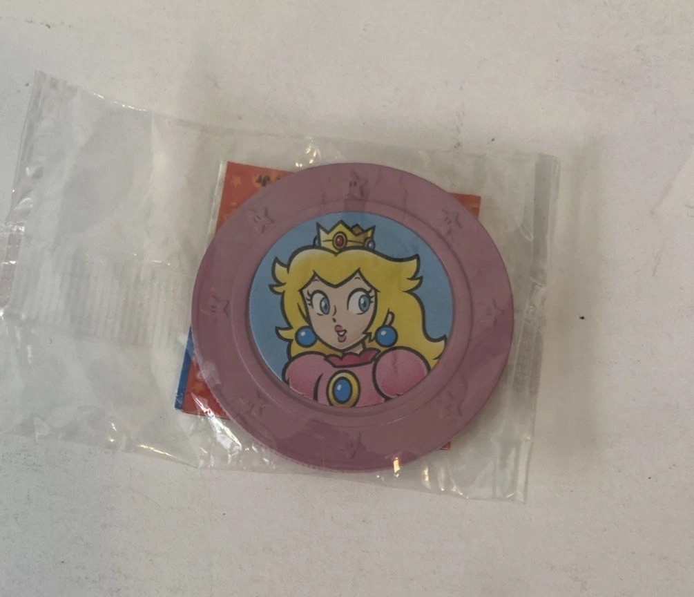 Frankford Wonder Ball Nintendo Super Mario Collectible Pink Princess Peach Coin