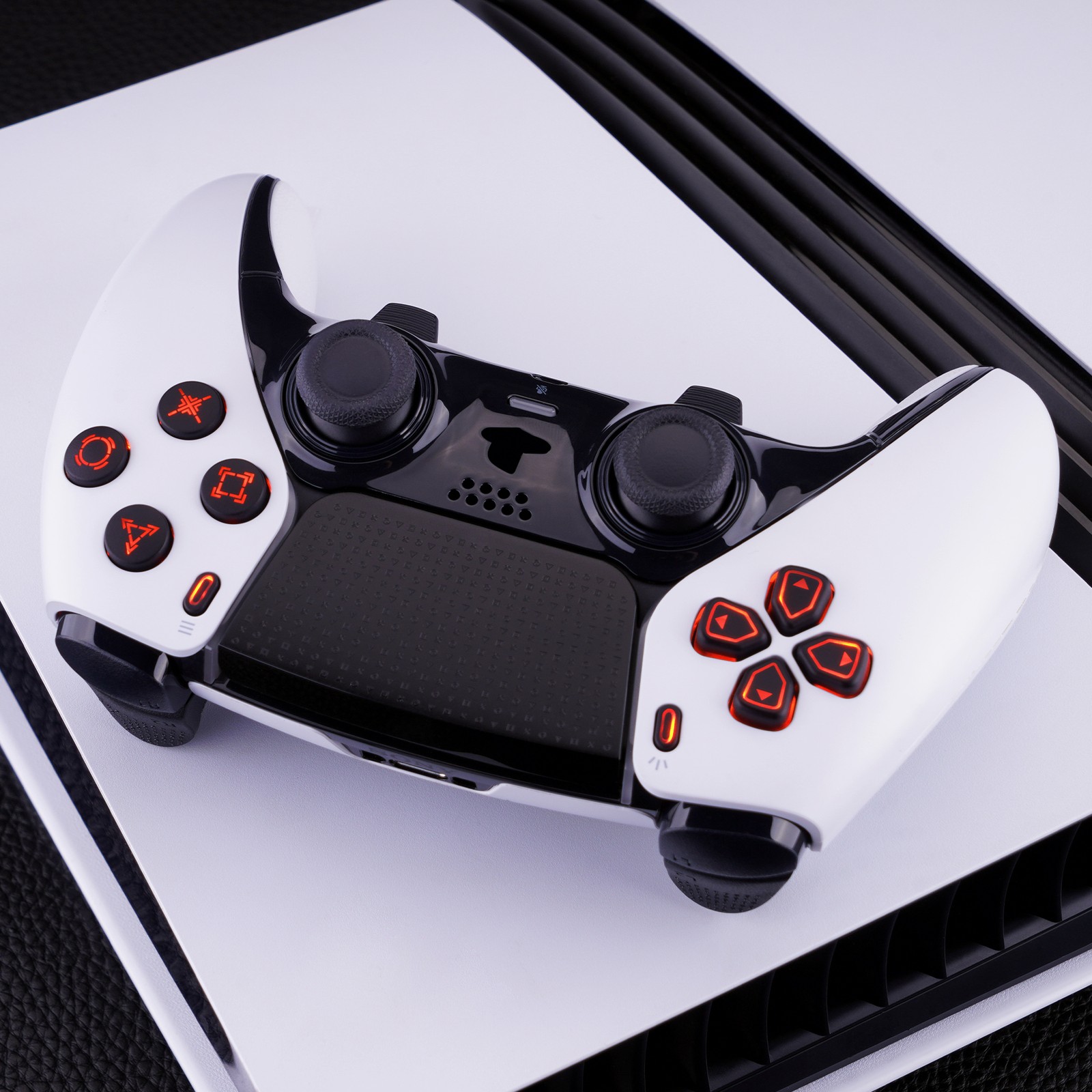 7 Colors 9 Effects D&F LED Kit for PS5 Edge Controller D-pad Option Face Buttons