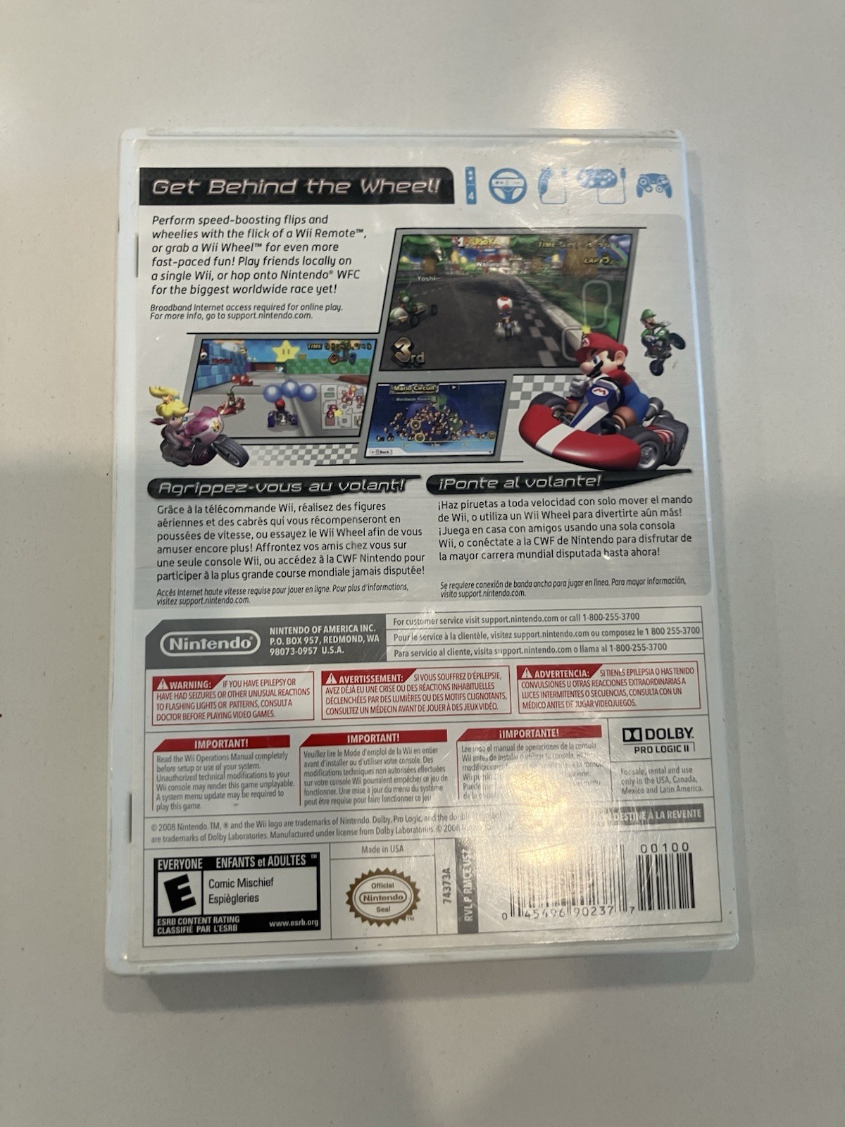 Mario Kart Wii [Wii, 2008] -CIB- Tested and Working