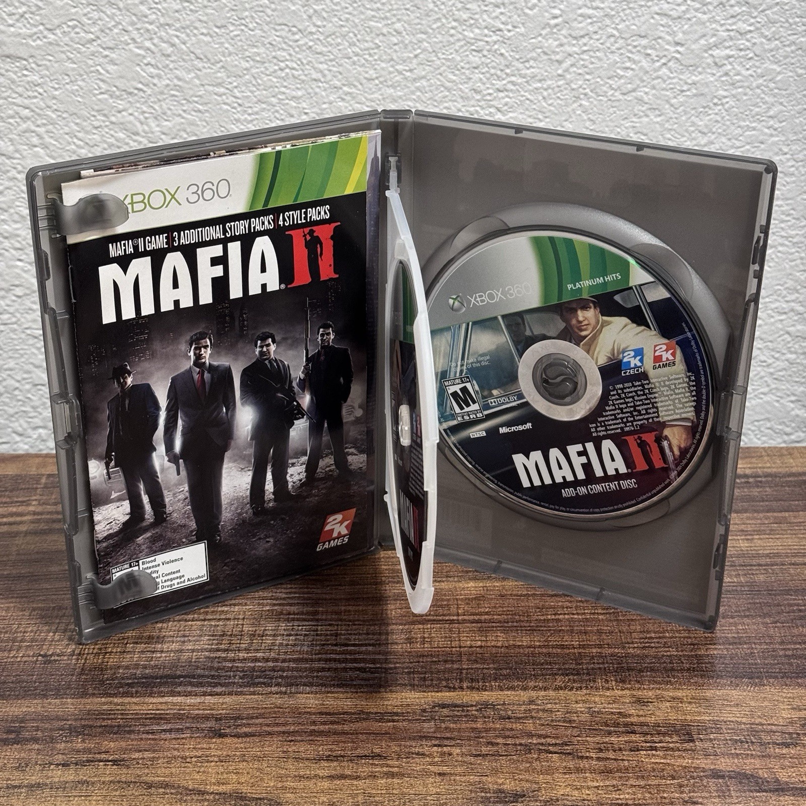 Mafia 2 II (Xbox 360,2010) Manual And Map Included Platinum Hits – Working