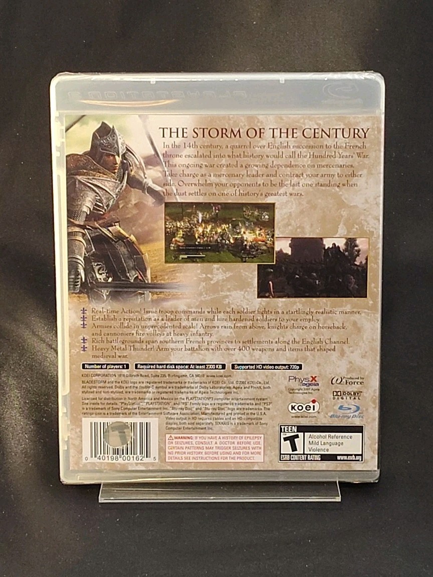 Bladestorm: The Hundred Years’ War (PS3, 2007) New Sealed UPC Punched