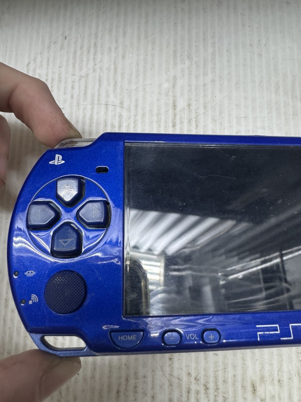 Sony PSP 2001 Handheld System Metallic Blue Tested Works